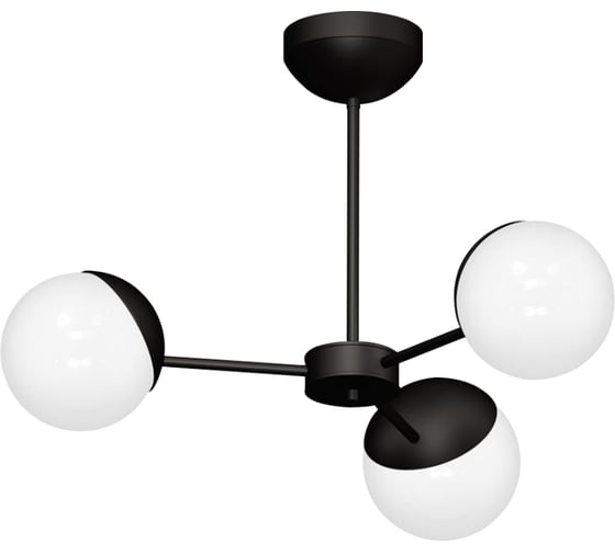 Светильник подвесной MAXLIGHT CAST 1002 BLACK, 3*E27, черный 00-00001218 1