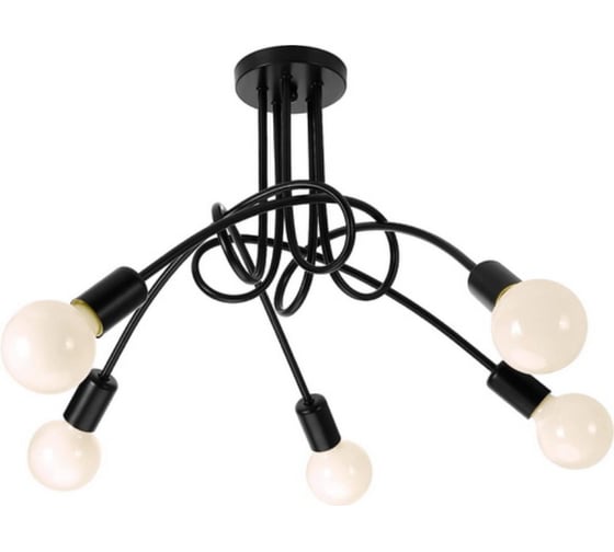 Светильник подвесной MAXLIGHT CAST 1004 BLACK, 5*E27, черный 00-00001220 1