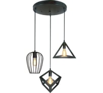 Светильник подвесной MAXLIGHT CAST 1013 BLACK, 3*E27, черный 00-00001229