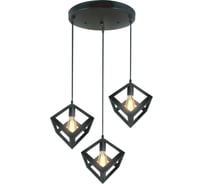 Светильник подвесной MAXLIGHT CAST 1015 BLACK, 3*E27, черный 00-00001231