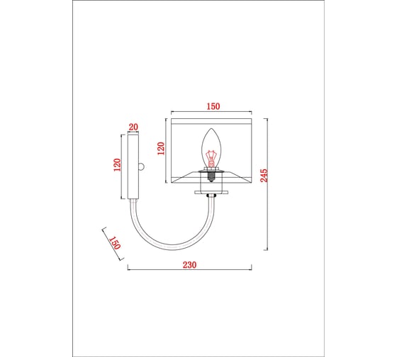 Бра ARTE LAMP ATTORE A4092AP-1CC