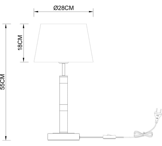 Декоративная настольная лампа ARTE LAMP ROBERT A5066LT-1BK