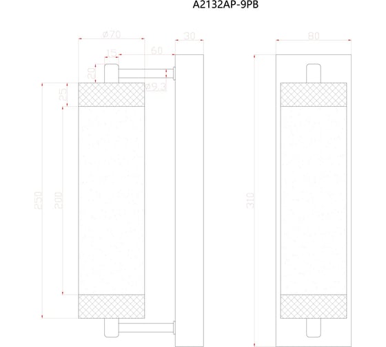 Настенный светильник ARTE LAMP GALAXY A2132AP-8PB