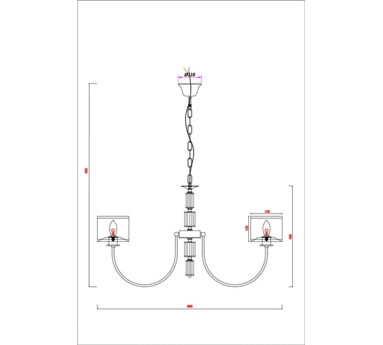 Подвесная люстра ARTE LAMP ATTORE A4092LM-8CC