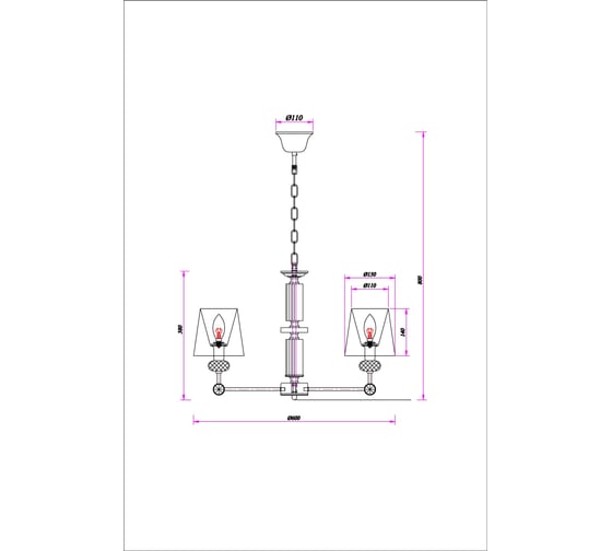 Подвесная люстра ARTE LAMP BROCCA A4093LM-5AB