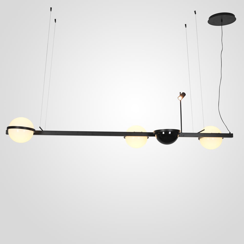 Реечный светильник IMPERIUMLOFT PALMA Wall lamp 3 шара + 1 вазон ...