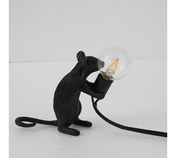 Настольная лампа IMPERIUMLOFT Seletti Mouse Sitting Черный 178307-22 1