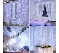 Гирлянда-занавес Saimaa (SP-03), 400 LED, 3x3 м (белый) CL05-3/3M-W