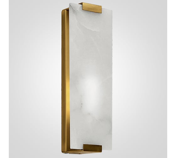Бра IMPERIUMLOFT Marble Rectangle Wall Lamp Brass 155095-22