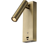 Светильник с выключателем Citilux Декарт LED USB Бронза CL704433