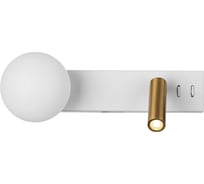 Светильник с выключателем Citilux Декарт LED USB Белый+Бронза CL704450