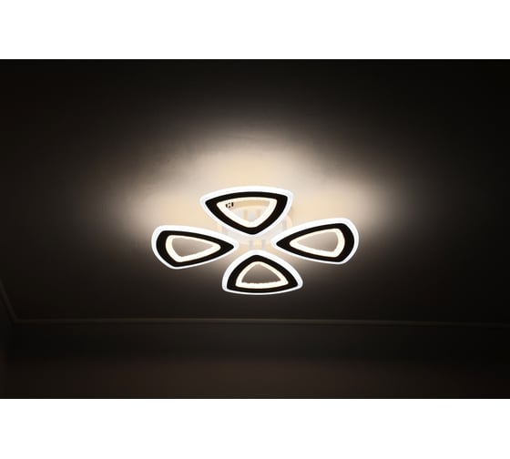 Потолочная светодиодная люстра Schaffner Lente 3160-4, LED, цвет белый. Люстра с пультом управления, освещение до 12 кв.м, мощность 144 Вт. Lente 3160-4 IR