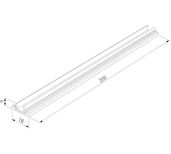 Декоративная накладка Elektrostandard Brass Line для шинопровода 20см 85232/00 латунь a069860
