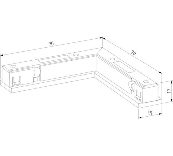 Угловой коннектор Elektrostandard Titan Line 85006/00 титан a069719