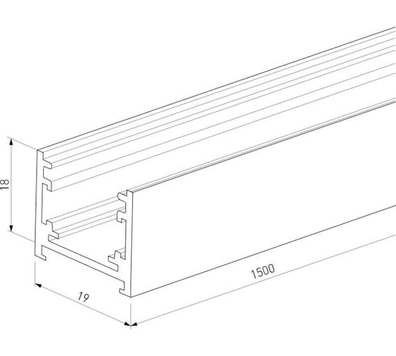 Шинопровод Elektrostandard Titan Line накладной 1,5м 85223/00 титан a069715