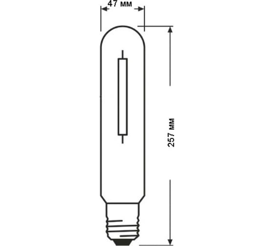 Лампа газоразрядная натриевая OSRAM NAV-T SUPER 250Вт 2000К E40NAV-T 250W SUPER 4Y E40 12x1 4050300024417