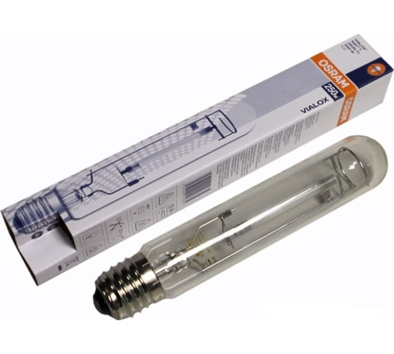 Лампа газоразрядная натриевая OSRAM NAV-T SUPER 250Вт 2000К E40NAV-T 250W SUPER 4Y E40 12x1 4050300024417