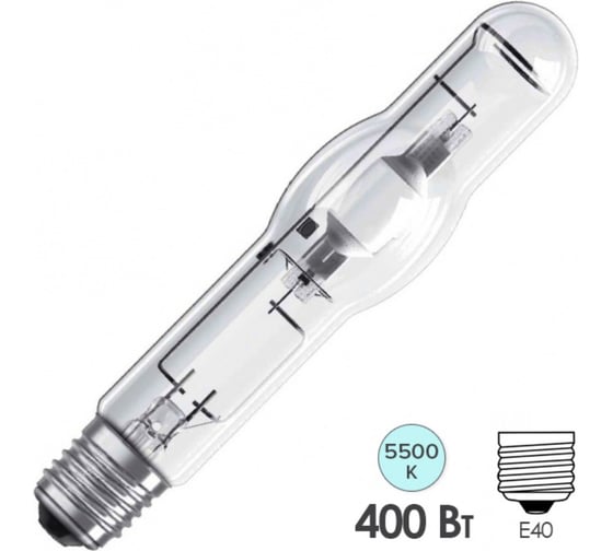 Металлогалогенная лампа OSRAM HQI-BT 400Вт 5500К Е40HQI-BT 400W/D PRO E40 12x1 SAF RU 4099854127595