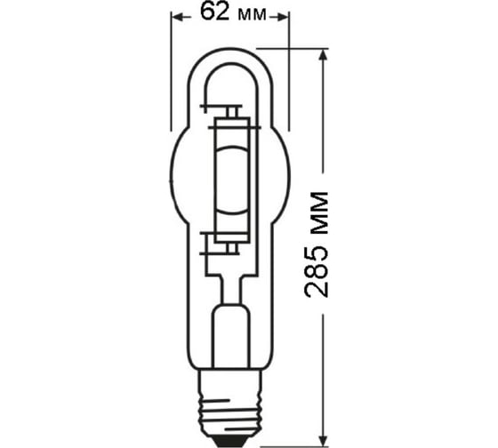 Металлогалогенная лампа OSRAM HQI-BT 400Вт 5500К Е40HQI-BT 400W/D PRO E40 12x1 SAF RU 4099854127595