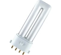 Компактная люминесцентная лампа OSRAM DULUX S-Е 9Вт 2700К 2G7 9W/827 10x1 4099854123788