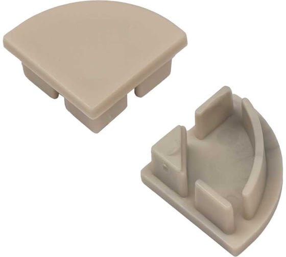 Заглушки торцевые для профиля Jazzway PAL1616 SET 5H+5WH (глухая 5шт+сквозная 5шт) (упаковка 10шт) 5058811