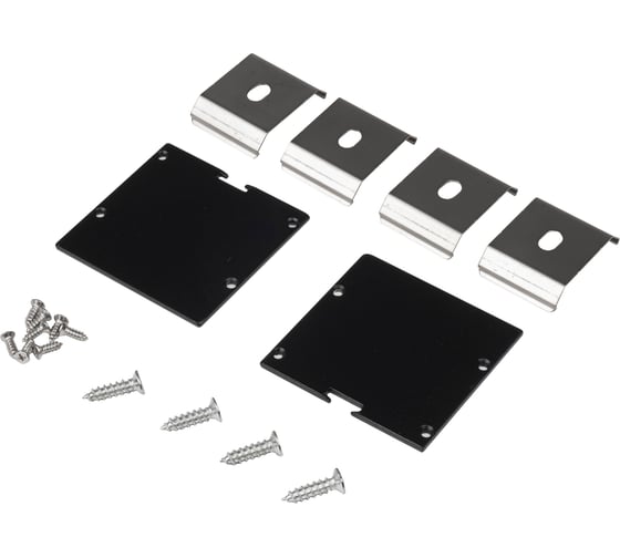 Заглушка торцевая Jazzway для профиля PAL5050 BLACK (черный) (набор 2шт) 5058910