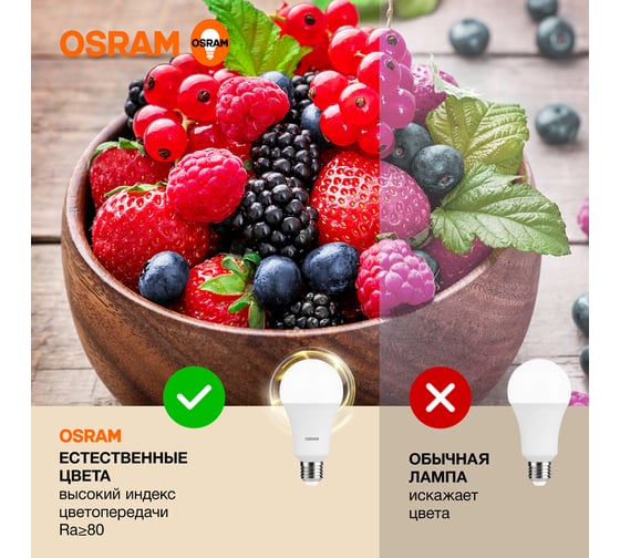 Лампочка светодиодная OSRAM LVCLA300 30SW/830 230VFR E27 10x1RU 4058075696594