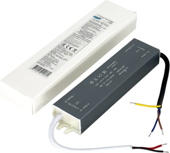 Блок питания для светодиодной ленты truEnergy 12V, 60W, IP68, алюминий, 170x40x22мм 17303