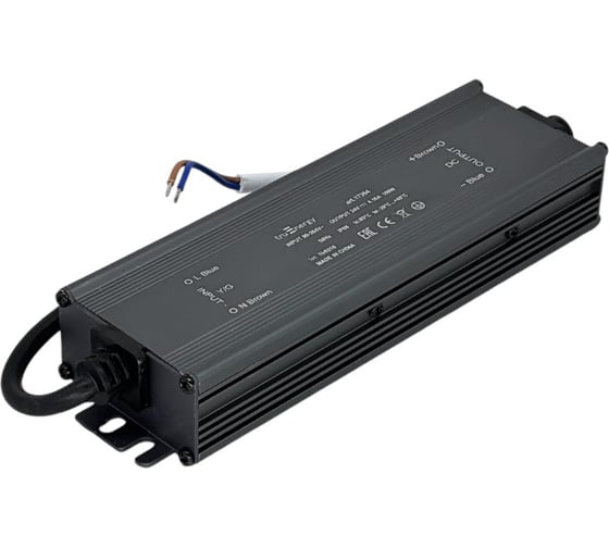 Блок питания для светодиодной ленты truEnergy 24V, 100W, IP68, алюминий, 190x55x30мм 17354