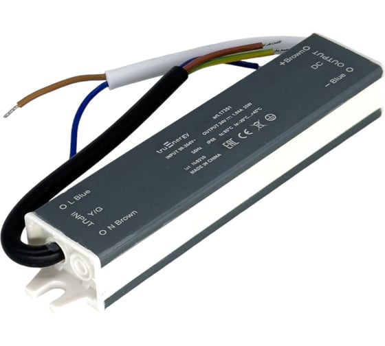 Блок питания для светодиодной ленты truEnergy 24V, 25W, IP68, алюминий, 140x30x20мм 17351
