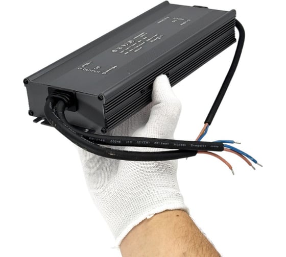 Блок питания для светодиодной ленты truEnergy 24V, 400W, IP68, алюминий, 265x90x36мм 17359
