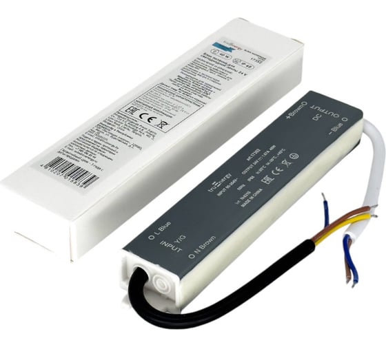 Блок питания для светодиодной ленты truEnergy 24V, 40W, IP68, алюминий, 160x30x20мм 17352