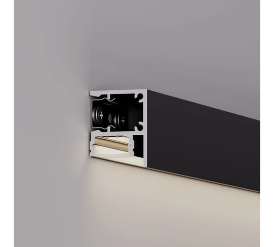 Профиль Arlight WALL-2228-2000 ANOD BLACK 2м 050488
