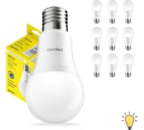 Светодиодная лампа Geniled Энергосберегающая E27 A65 16Вт 3000K 90Ra Груша 10 шт 01374_3000_10