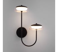 Настенный светодиодный светильник Eurosvet Fungo со стеклянными плафонами 50388/2 LED черный a068860