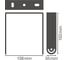 Монтажный подвес для светильника LEDVANCE HIGHBAY HB BRACKET 87 147 190 210W 4058075695191 2