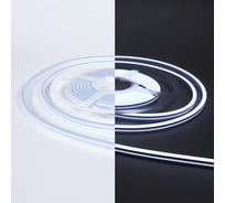 Неон ELEGANZ 24В 7Вт/м 6000К, IP65, Светодиодная лента 6х12мм, шаг резки - 5см, 5м бухта, EL-N24-96W