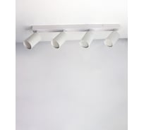 Светильник накладной truEnergy поворотный под лампы 4xGU10 круг белый/металл 21369