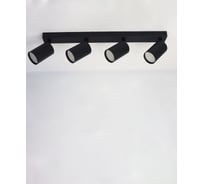 Светильник накладной truEnergy поворотный под лампы 4xGU10 круг черный/металл 21370