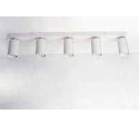 Светильник накладной truEnergy поворотный под лампы 5xGU10 круг белый/металл 21371