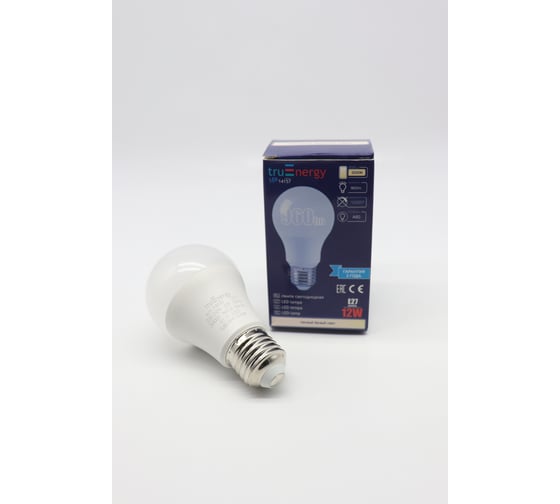 Лампа светодиодная truEnergy 12W A60 (груша) E27 3000K 1030Lm 14157