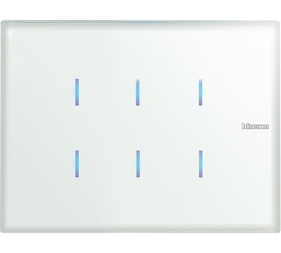Сенсорная панель управления Legrand KNX Axolute 6-канальная, прозрачное стекло HS4657M3KNX