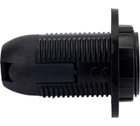 Патрон DORI Е-14, термостойкий пластик с кольцом (черный) 50шт 1045847