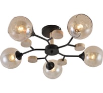 Потолочная люстра ReLuce 01501-0.3-05 BK+WOOD