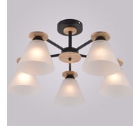 Потолочная люстра ReLuce 01625-0.3-05 BK+WOOD