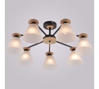 Потолочная люстра ReLuce 01625-0.3-07 BK+WOOD