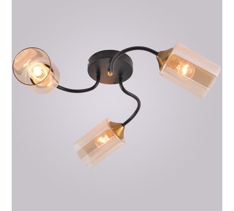 Потолочный светильник ReLuce 01608-0.3-03 BK+BRASS