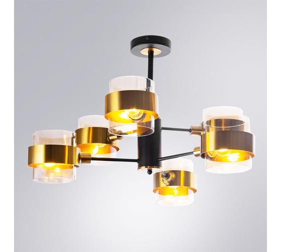 Люстра на штанге ARTE LAMP CARLO A8205SP-6BK