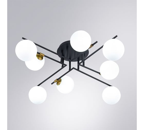 Потолочная люстра ARTE LAMP GEMINI A2243PL-8BK
