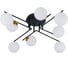Потолочная люстра ARTE LAMP GEMINI A2243PL-8BK 1